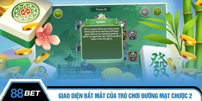 Giao diện bắt mắt của trò chơi đường mạt chược 2